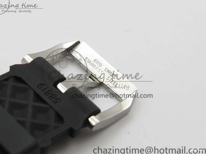 MIROTIME 0216 Aquatimer Chrono IW376702 SS BLS 1:1 Best Edition Black Dial on Black Rubber Strap A WellDesigned 7105